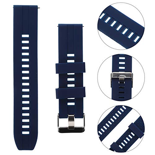 ibasenice Pulseira de relógio de silicone para relógio inteligente esportivo Mibro Air 20 mm de borr