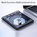 wengjack USB3.0 USB C External Disc Drives External Disc Drives for Laptop Burners Disc Player Portable Reader for Laptop Desktop