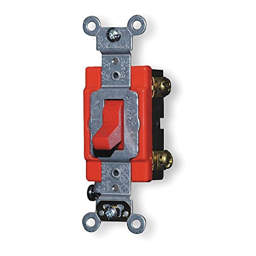 Leviton 1222-2R 20 Amp, 120/277 Volt, Toggle Double-Pole Ac Quiet Switch, Extra Heavy Duty Grade thumb #1