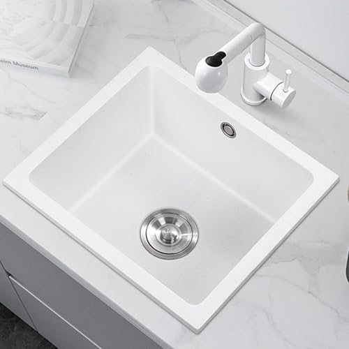 Fregadero de cocina pequeño de cuarzo para optimizar el espacio del balcón 4