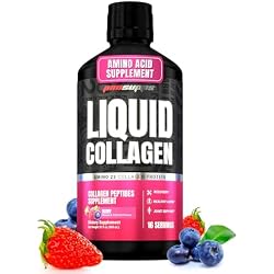 ProSupps Amino23 Liquid Collagen Shots, Berry - Collagen Peptide Post Workout Supplement Supports Healthy Aging, Joints, Skin & Hair - Gluten-Free & Zero Sugar - 16 Servings