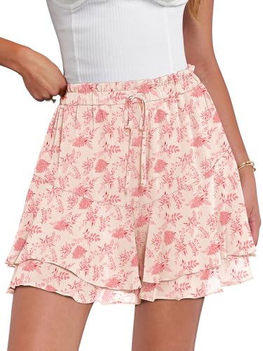 Caracilia Boho Skorts for Women – Floral Chiffon 2025