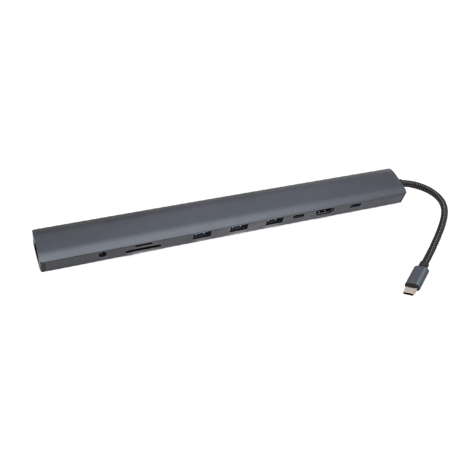 Adattatore Multifunzione Tipo C Hub USB 10 in 1 con Uscita HD 4K per Laptop e Desktop con Operativo Lega di Alluminio da 100 W