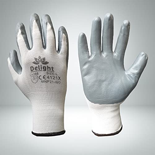 Case Creation Reusable,Safety Hand Gloves Rubber PU Nitrile Coated for Arm Protection,Cleaning,Kitchen Utensils,Washing,Gardening for Digging,Planting Hand Protection (5 Pair Gloves, Dark Grey) (B096BLDLBL) Amazon Price History, Amazon Price Tracker