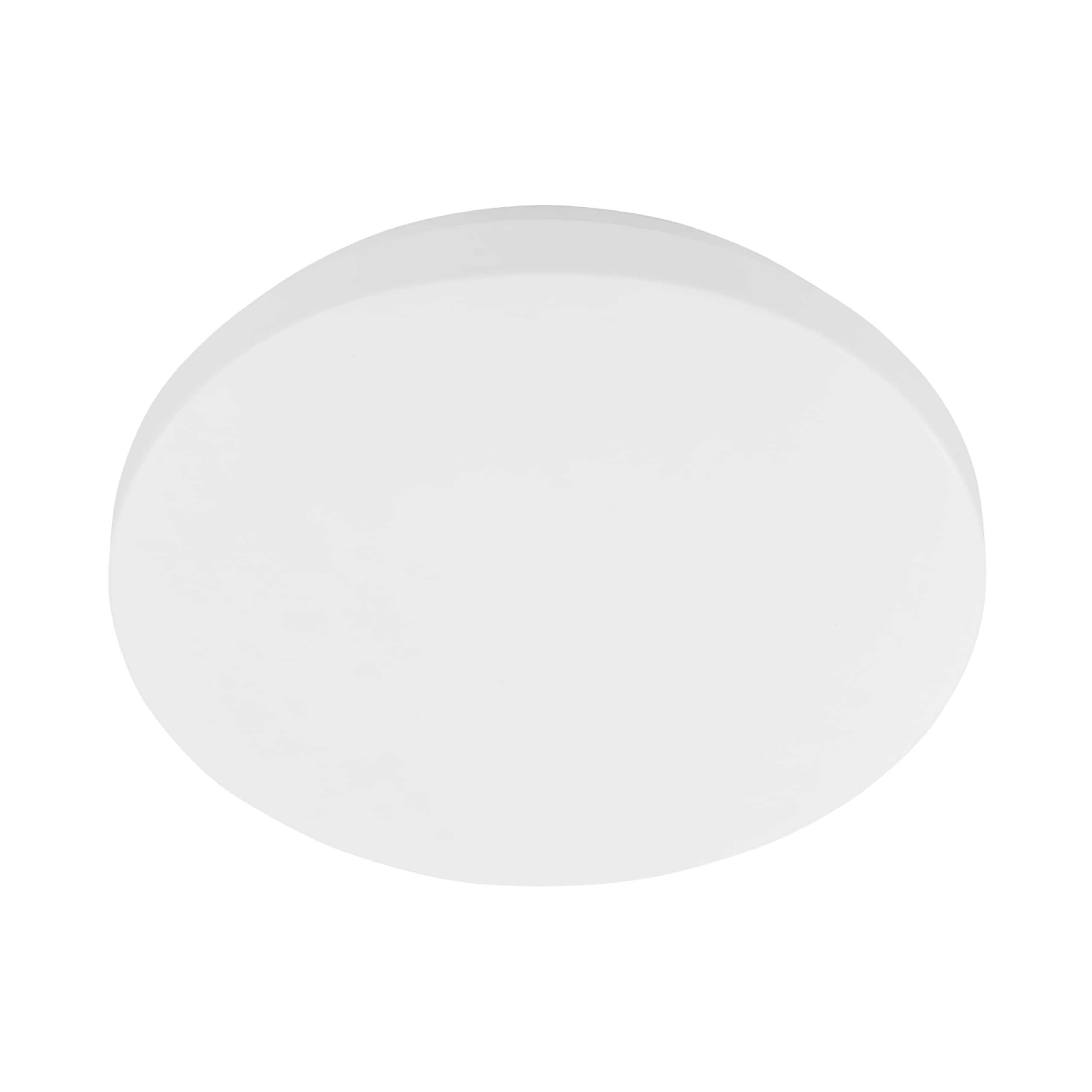 Eglo Flush LED Ceiling lamp Pogliola-E, Flat Light Fixture, Hallway and Bedroom Lighting, White Metal and Plastic, Warm White, Ø 26 cm