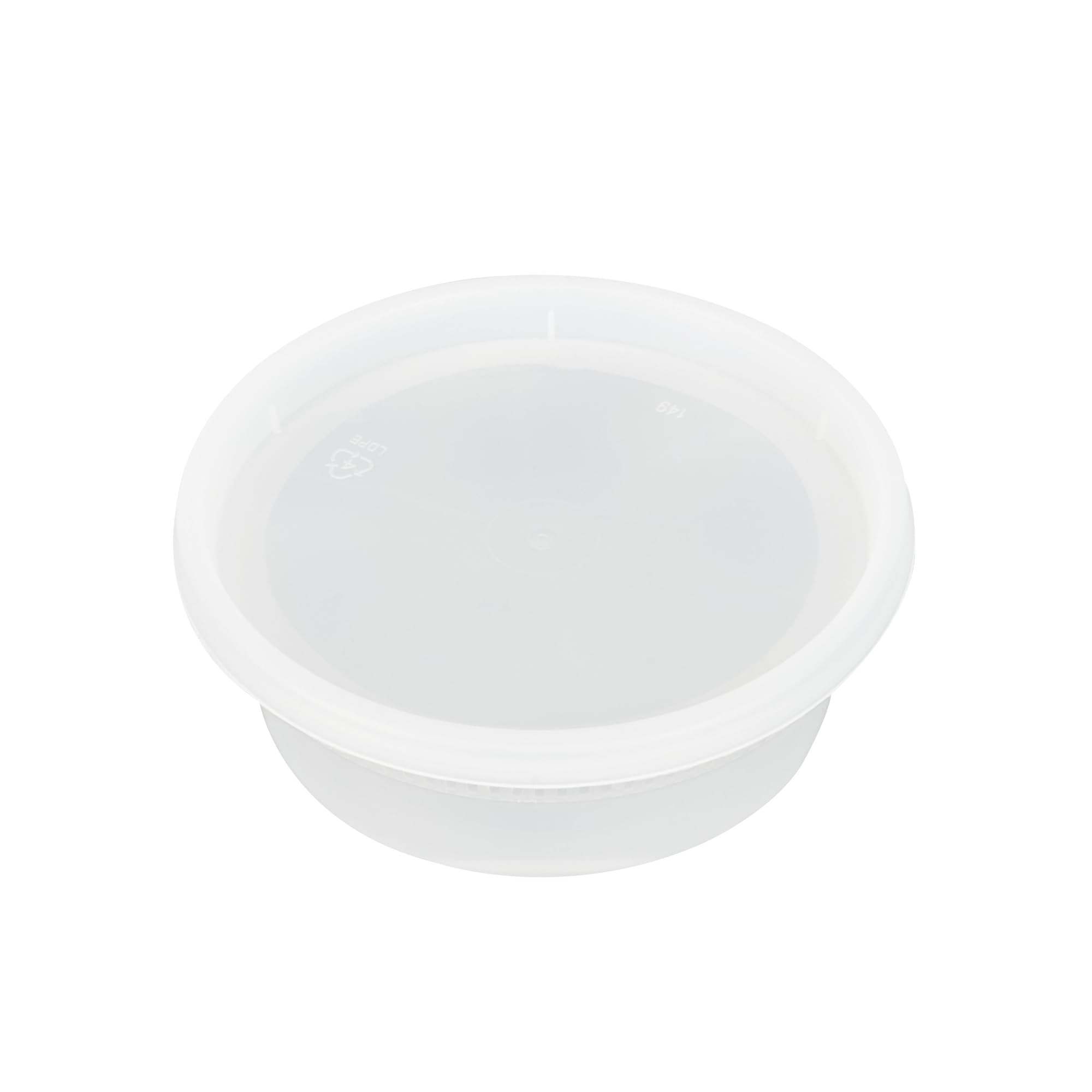 Restaurantware 339/Recipientes y tapas para sopa de sopa, 8 onzas, transparente