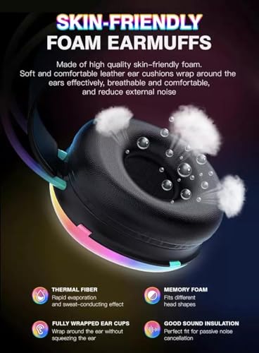 Image of Over-Ear Bluetooth Headphones ? Up to 20 Hours Playback, 40mm Drivers, LED Display, Soft Padded Cushions, Physical Noise Isolation