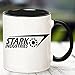 Fonhark - Iron Man Mug, Stark Industries Logo Mug, Tony Stark Coffee Mug, 11 Oz Novelty Coffee Mug/Cup