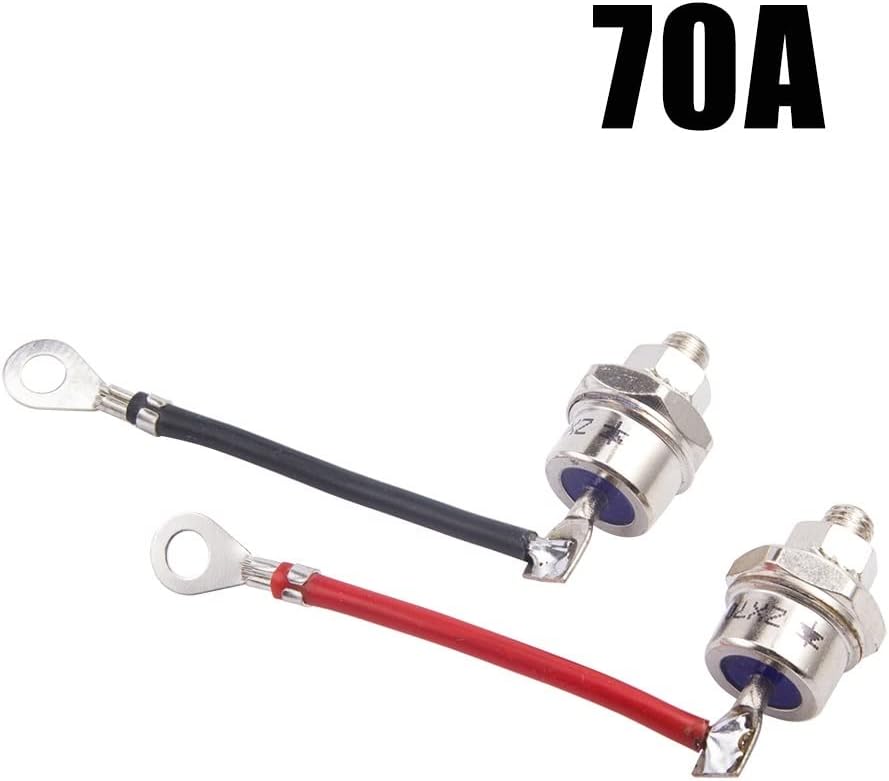 Alternator Generator Power Rectifier Diode Kit 25A 40A 70A Thyristor Bolt Diode Rectifying Diode Package Male Femal One Pair (Color : 70A)