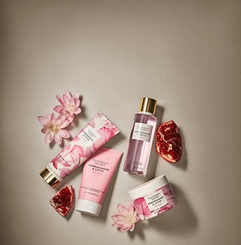 Victoria's Secret Esfoliante corporal esfoliante de beleza natural de romã e lótus (pomegranate e l