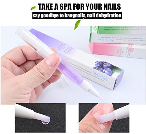15Pcs Cuticle Oil Pen For Nail Care Products Kit Hangnail Treatment For Damaged Nails Repair Serum Strengthener Cream Moisturizer Growth Nourish Vitamin E Oil For Nail Hardener Lavender Essential Bulk #TOP5