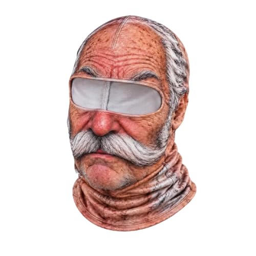 Ski Mask Old Man Balaclava Face Mask 3D Realistic Funny Winter Halloween - image 1