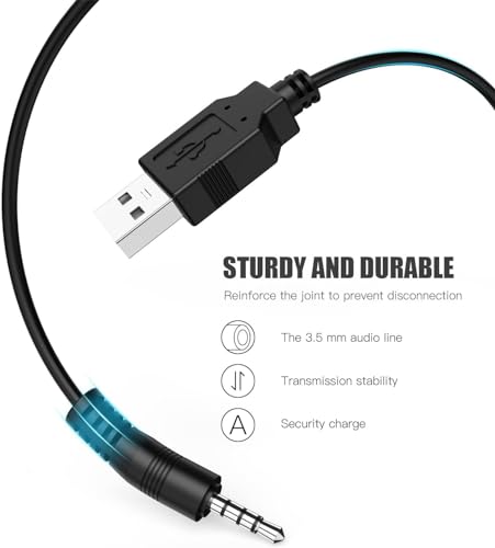 Cable cargador USB a jack 3.5mm de 1 m miniatura 3