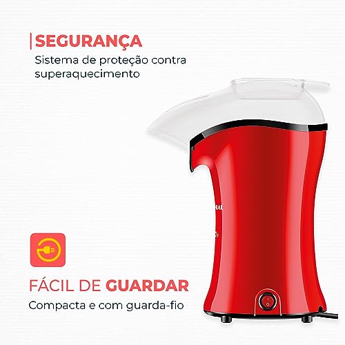 Pipoqueira Popflix, Mondial, Vermelho, 1200W, 110V - PP-03 glide