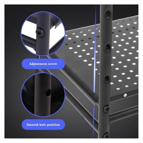 Soporte para Torre de PC, Soporte ajustable para CPU de escritorio, carrito móvil con ruedas bloqueables de 360° para oficina en casa miniatura 4