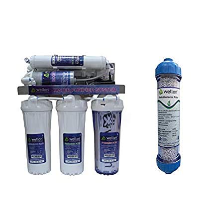 Wellon 15 LPH Openflow RO+UF+Anti Bacterial Filter+3 PP Free Water Purifier