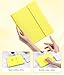 Harvopu Compatible for iPad 11th 10th Generation Case with Keyboard, Folio Cover with Pencil Holder, Multi-Touch Trackpad, 7 Color Backlit, Detachable Keyboard for iPad (A16) 11th/10th Gen (Yellow)