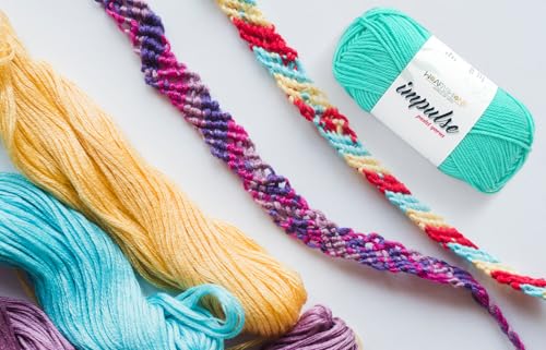Image of WOAFashions Impulse Hand Knitting & Crochet Yarn, Premium Acrylic, 4 : Medium (Aqua) (4x100gms / 14.1oz)