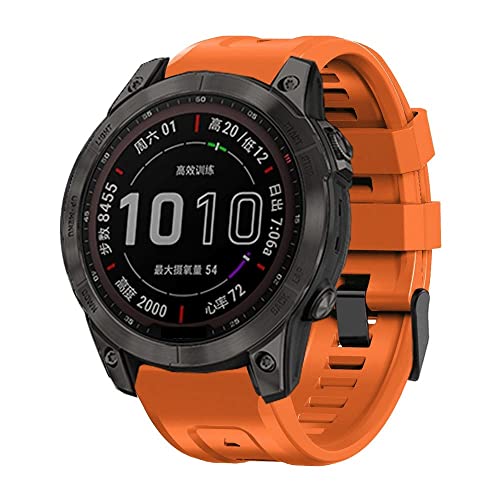 Correa de 22mm para Garmin Fenix 7 6 Pro Epix 935 repuesto de silicona Easyfit color ágata 3
