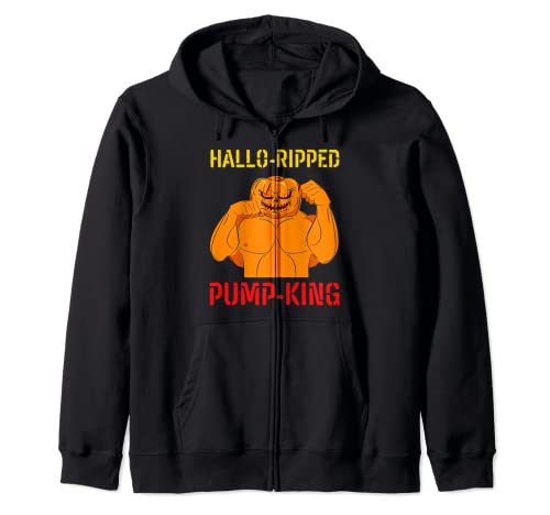 Halloween-Gains Hallow Ripped Pump King Fit Starker Kapuzenjacke