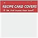 Vovoo Clear Vinyl 3 x 5 Inch Recipe Card Protectors, Set of 100