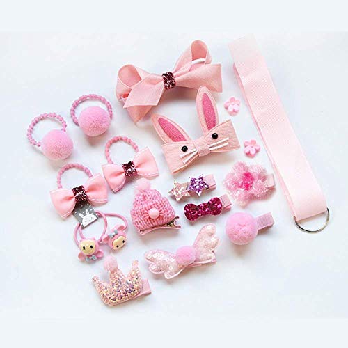 Image of Kashish's Fancy Head wear Accessories For Baby Girls Hair Clip Princess Hair Clip Cute Cartoon Clip, Headband, Schoolgirl, Baby Girl Toddler Set Gift Box Set of 18 Pieces