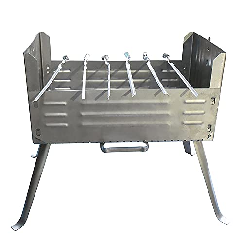 Mangal Stainless Steel Charcoal Grill Satay Grill, Portable BBQ Grill