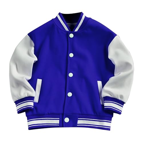 Girls Warm Jacket for Boys Girls Spring And Fall Fashionable Baseball Jacket Xmas Jacket Warm Cotton Jacket Coat Top