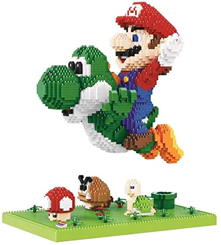 HYJYXQ Micro bloques de construcción, bloques de construcción de diamantes, clásico dinosaurio de dibujos animados mini DIY construcción de juguete educativo divertido nano ladrillo Cover