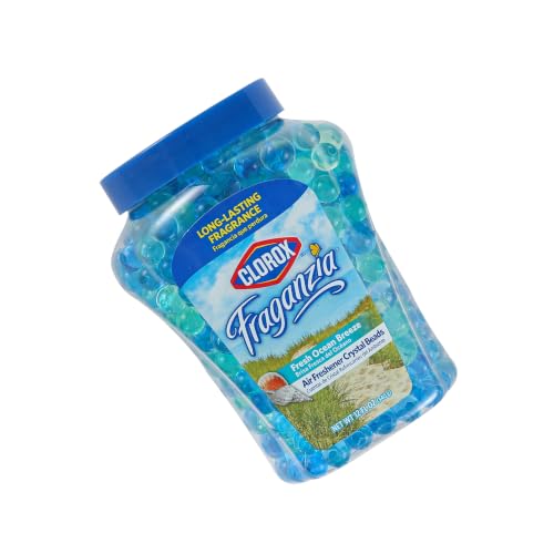 Image of Clorox Fraganzia Crystal Beads Air Freshener, Ocean Breeze, 12 Fl Oz (Pack of 12)