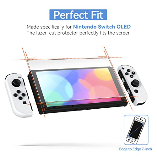 Ivoler Matt Anti-Reflex Schutzfolie für Nintendo Switch OLED