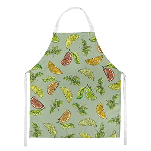 Tablier Citron vert Caroline's Treasures anti-tache en polyester lavable