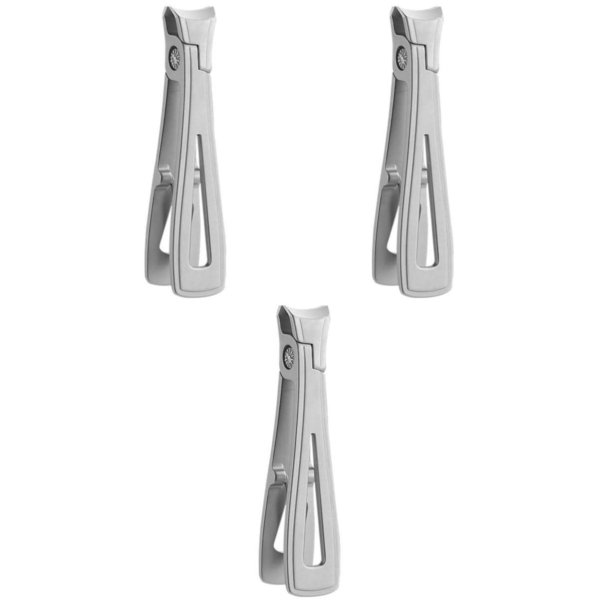FRCOLOR 3piezas Cortaúñas Inoxidable Profesional Herramienta De Manicura Para Uñas De y Pies Diseño Ergonómico y Para