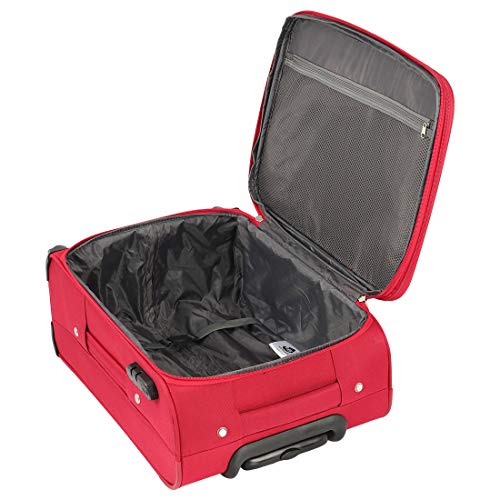 Image of American Tourister Kamiliant Zaka Polyester 56 cms Maroon Softsided Cabin Luggage (KAM ZAKA SP 56 cm - Maroon)