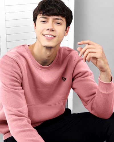 Image of EYEBOGLER Men's Cotton Blend Round Neck Sweatshirt