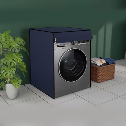 Image of The Furnishing Tree Washing Machine Cover Blue Compatible for Bosch 6.5 Kg Fully-Automatic Front Loading WLJ2026HIN - D x W x H : ( 48.3x61x86.4 CM )