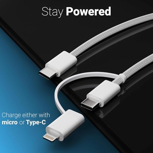 Image of 2 IN 1 USB C to Lightning & Type-C Charging Cable [MFi Certified + 2 Yrs Warranty] Fast PD Charging for iPhone 16e /16 /16 Plus /16 Pro & Pro Max,iPhone 15 /15Plus /15 Pro & Pro Max,14 /13 /12 Series & More