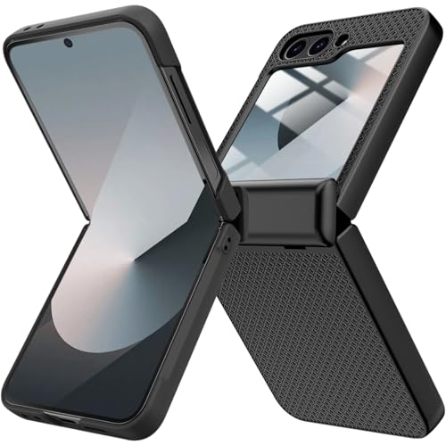 Coque Samsung Z Flip 6 Miimall noire avec protection charnière écran