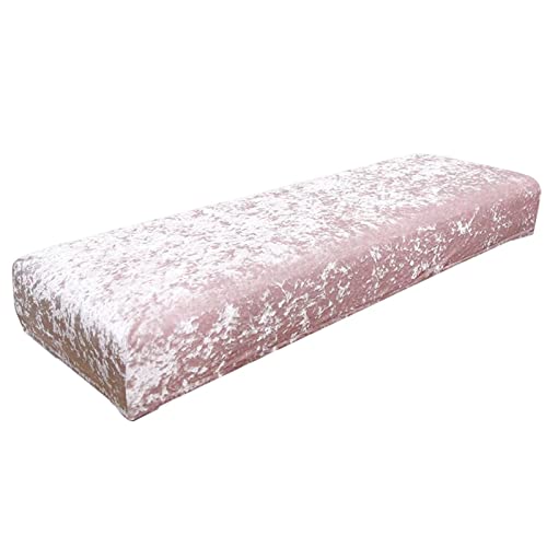 Bench Cover,Bench Seat Furniture,Elastic Covers,Rectangle Sol Covers,Piano Bench Slipcover for Living Room, Bedroom, Pink