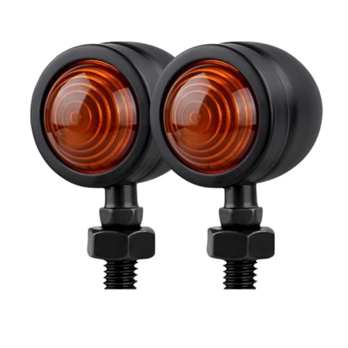 Clignotants moto 12V en métal avec connexion simplifiée à fil unique