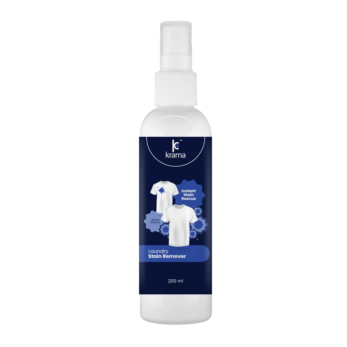 Krama Instant Stain Remover For Clothes | Stain Remover For Ink, Food Oil, & Hundres Of Other Stains | Instant Spot Cleaner | Active Enzyme Laundry Stain Remover (200Ml_Pack Of 1) (B0CL56GHY5) Amazon Price History, Amazon Price Tracker
