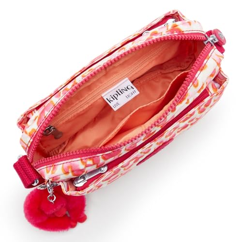 Kipling ABANU Kleine Umhängetasche, Latin Cheetah (Rot) – Ansicht 4