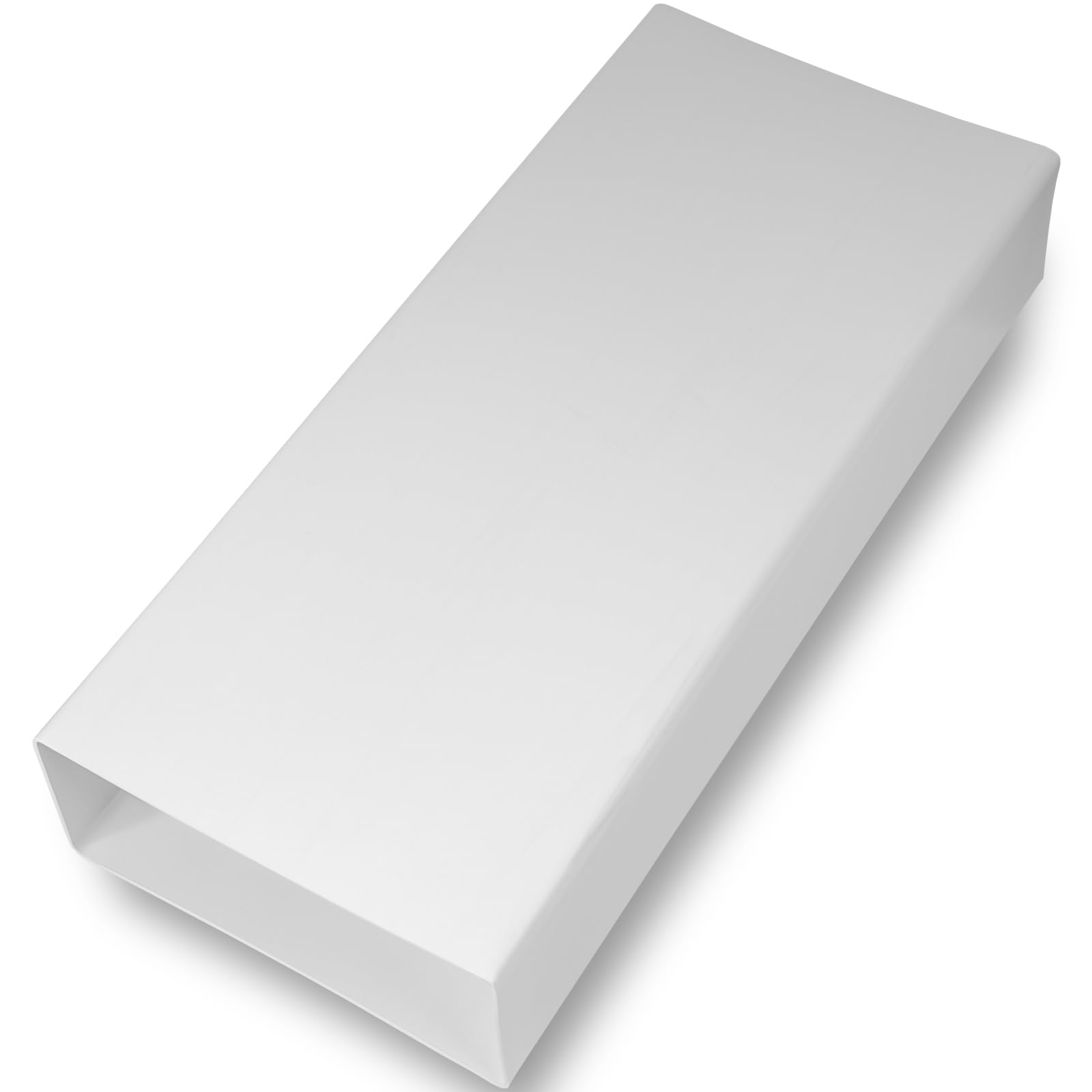Repa Market 220 x 90 mm Canal plano rectangular de plástico 50 cm de largo, Conexión: sistema de ventilación, calefacción, refrigeración. Elemento de ventilación para espacios limitados.