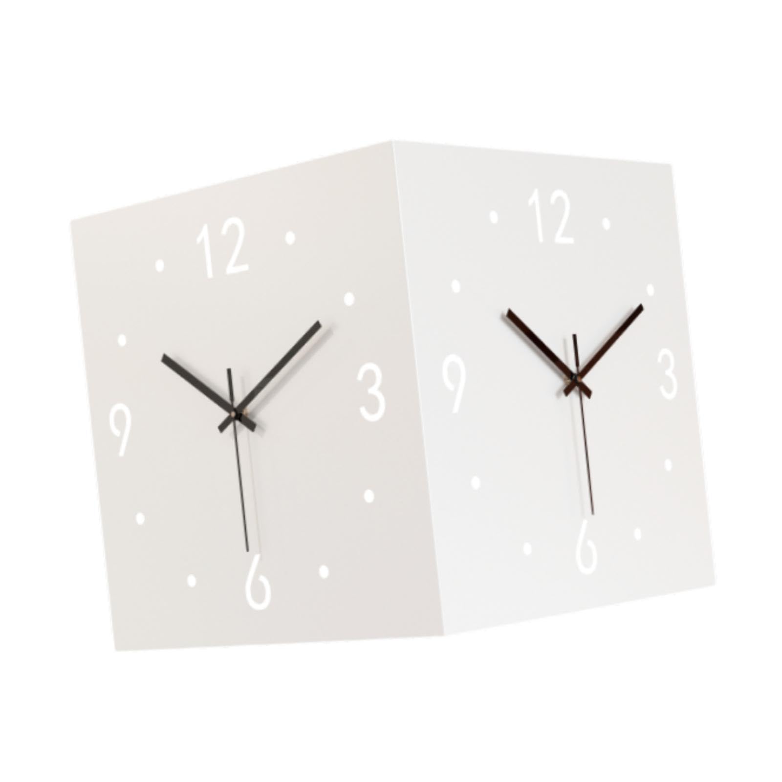 Horloge murale silencieuse carrée et moderne pour décoration de bureau