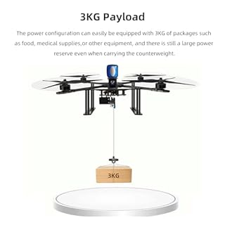 Radiolink M435 Heavy Lift Drone, Max Payload 3KG, 5.8G Analog FPV with 120km/h High Speed, Routes Planning, Drop, Autopilot, Auto Takeoff/Landing, 4KM Long Range Ready to Fly GPS Quadcopter
