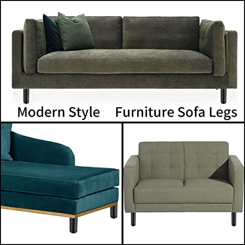 Patas para muebles de metal, kit de 4 piezas ajustables de 8 cm 8