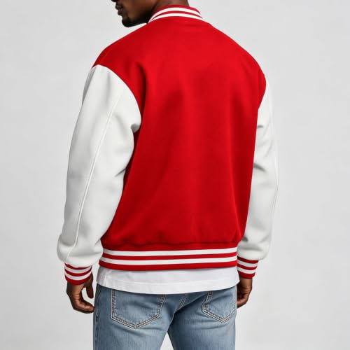 Varsity Jacket for Men Baseball Letterman Classic Fit Oversized Cardigans - image 5