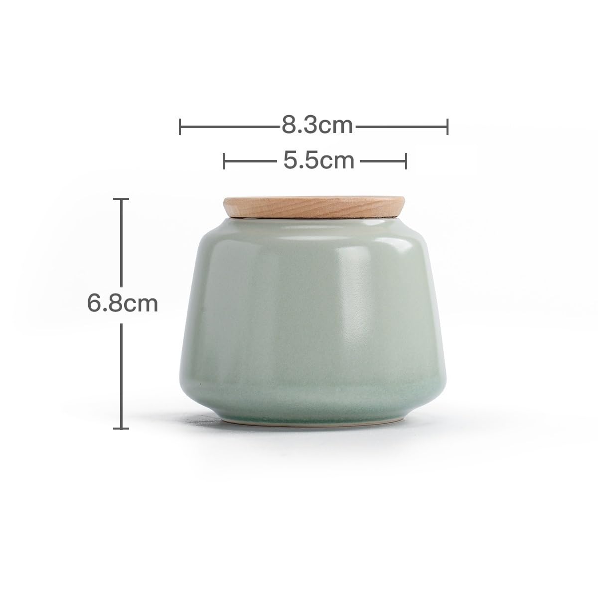 Tarro De Azúcar Tarro de cerámica for Almacenamiento té a Granel, Tarro Sellado pequeño portátil for el hogar, for Cocina, Frutos Secos, Grano café Bote De Té