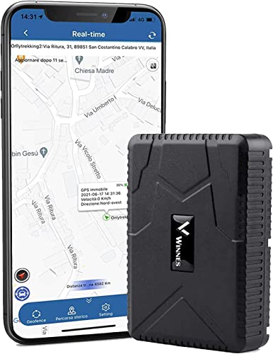 GPS Tracker, Real Time Tracking GPS Car Tracker with Strong Magnets 10000mAh 120 Days Long Standby Waterproof Car Tracker GPS Vehicle Tracker TK915 with Free App