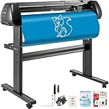 Calidad Premium: Esta excelente máquina cortadora de vinilo cuenta con un cuerpo de material de aluminio de alta calidad engrosado con potentes motores paso a paso. Alimentación máxima de papel: 26 pulgadas / 720 mm; Ancho máximo de corte: 24,8 pulgadas / 630 mm.